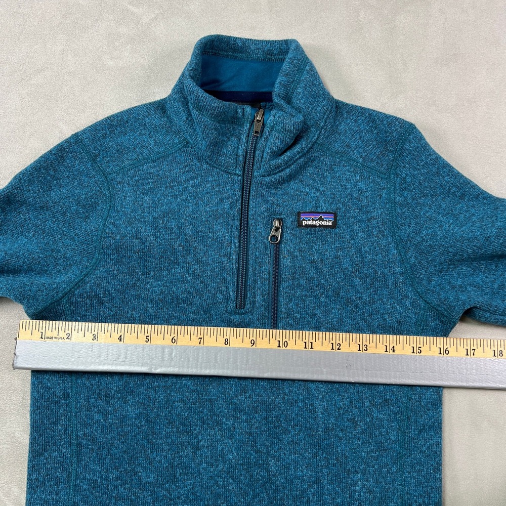 Patagonia Better Sweater 1/4 Quarter Zip Pullover Women‎ M Blue Fleece Outdoor - Picture 3 of 8